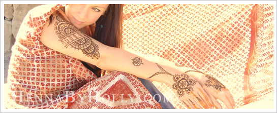 Natural henna artistry on musician Tara - www.theripple.ca